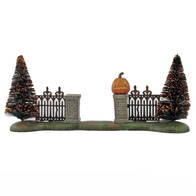 Department 56 Villages Halloween Gate One Halloween Accessory 3 75 Inches Sisal Trees 6007707 Metal Multicolored