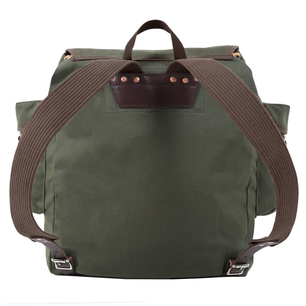 32 Liter Capacity Olive Drab Canvas Rambler Backpack