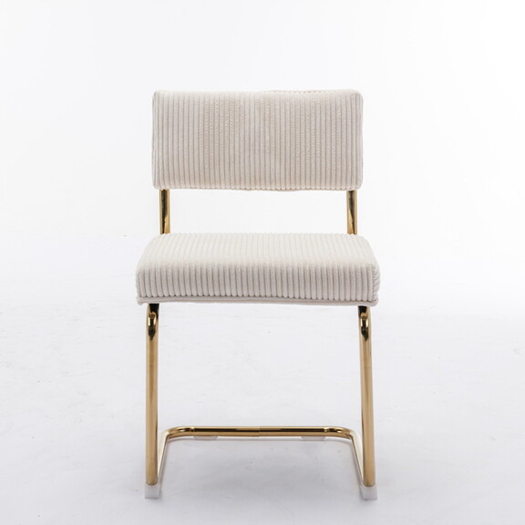 A A Furniture Modern Dining Chairs with Corduroy F...