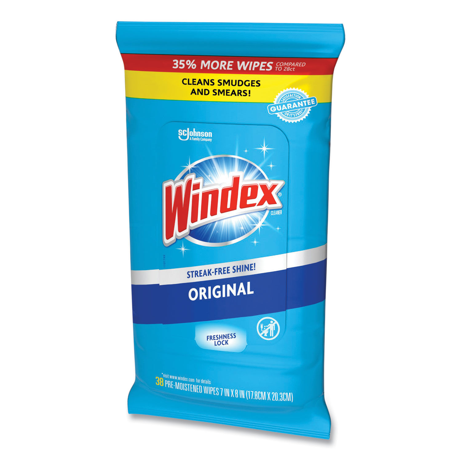 Glass and Surface Wet Wipe by Windexandreg; SJN319251EA