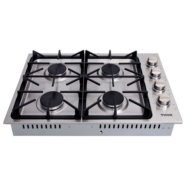 30 Inch Professional Drop-In Gas Cooktop with Four Burners