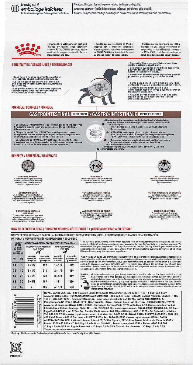 Royal Canin Veterinary Diet Adult Gastrointestinal High Fiber Dry Dog Food