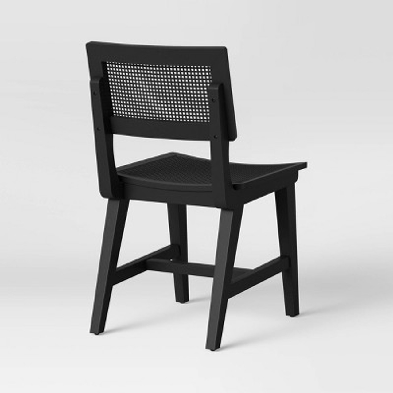 Tormod Backed Cane Dining Chair Black - Project 62