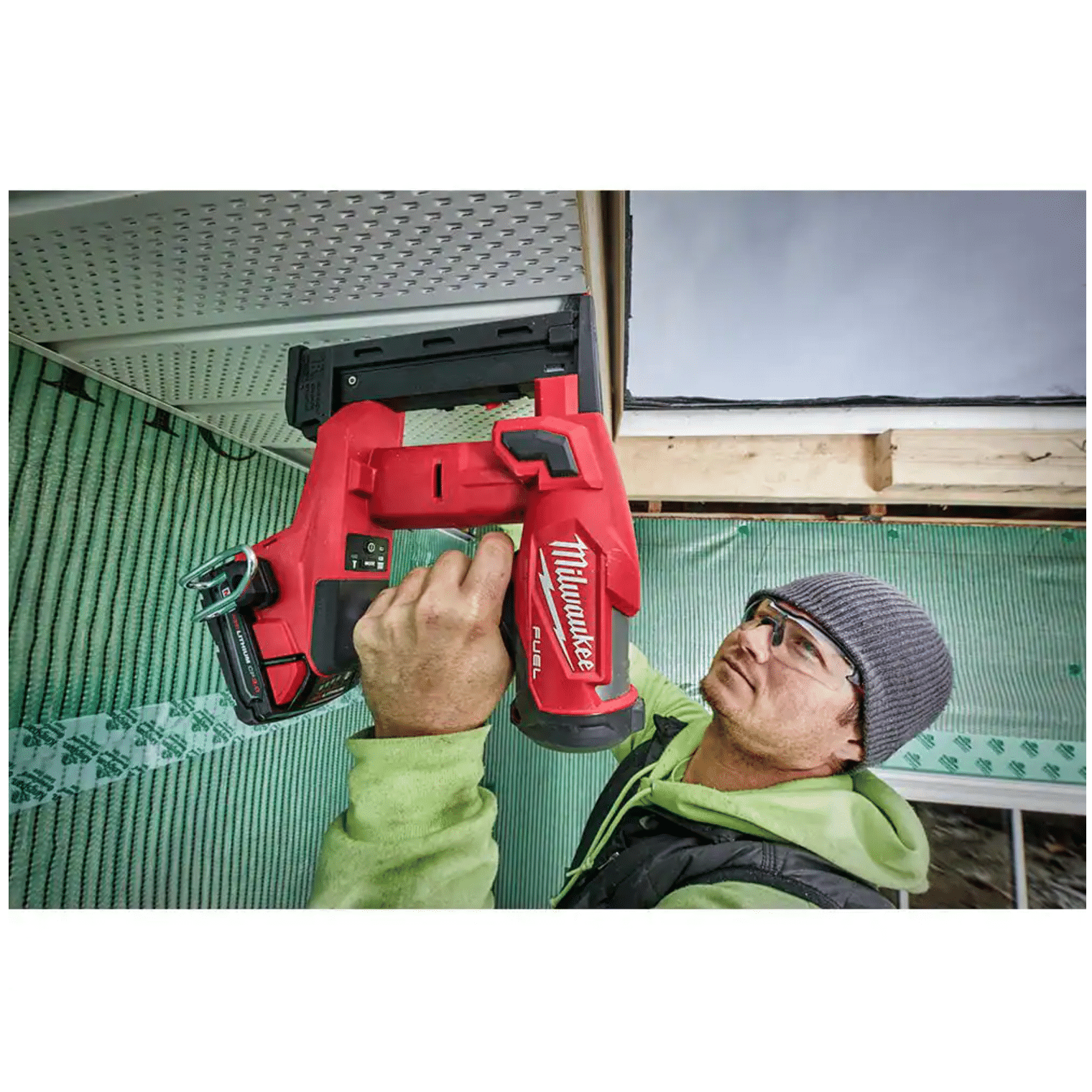 Milwaukee M18 Fuel 18-Volt Lithium-Ion Brushless Cordless 18-Gauge 1/4 in. Narrow Crown Stapler， Tool-Only (2749-20)