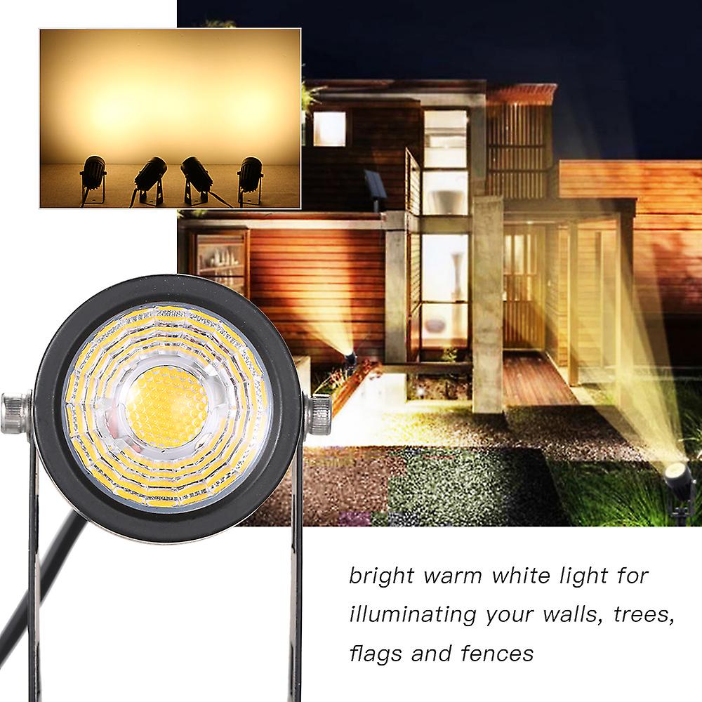 Tomshine 4-in-1 5w Cob Garden Lawn Light Bright Leds Spotlights Low Voltage Ip65 Water-resistant Outdoor Landscape Lamp With Inserting Spike For Pathw