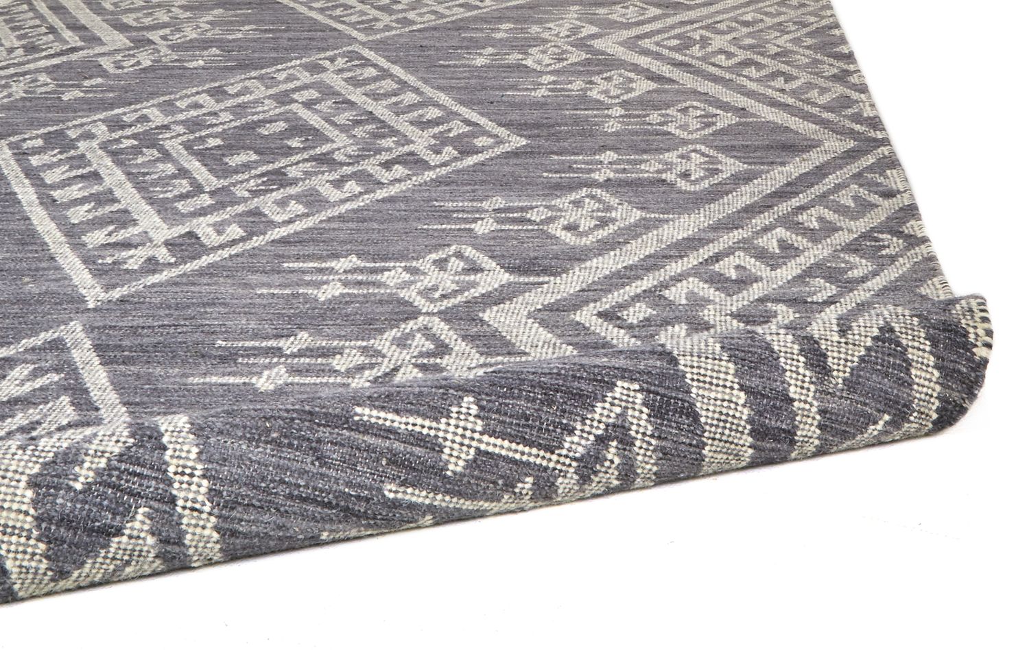 Bray Blue and Ivory Rug by BD Fine