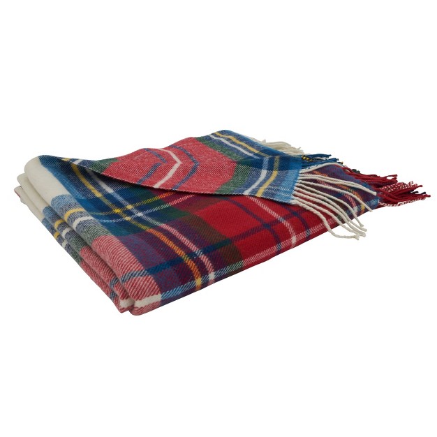 Casual Plaid Design Throw Blanket Saro Lifestyle