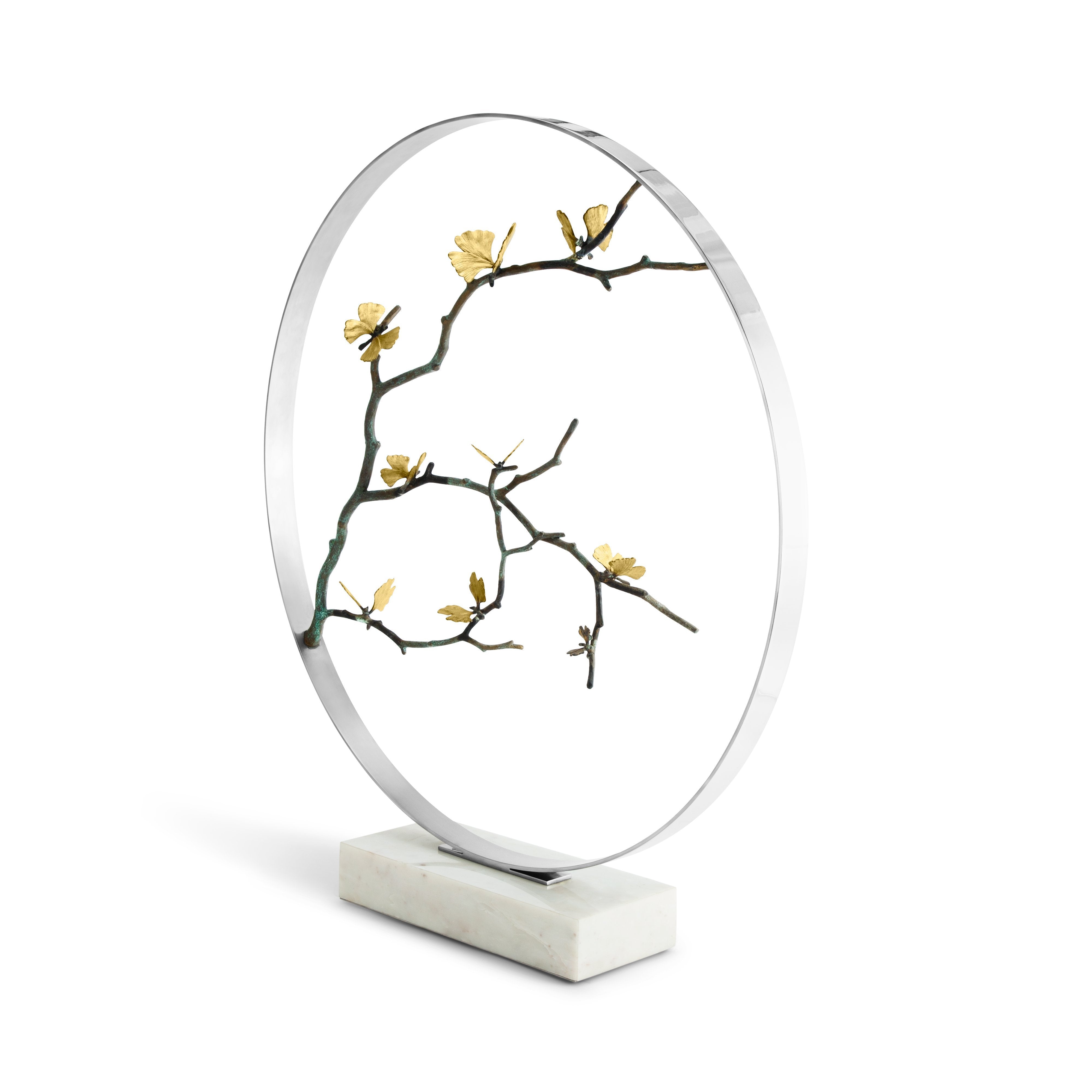 Butterfly Ginkgo Moon Gate Sculpture