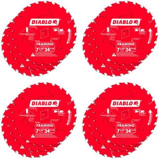 DIABLO 7-14 in. x 24T Pro Saw Blade (12-Pack) D0724R3+3R3