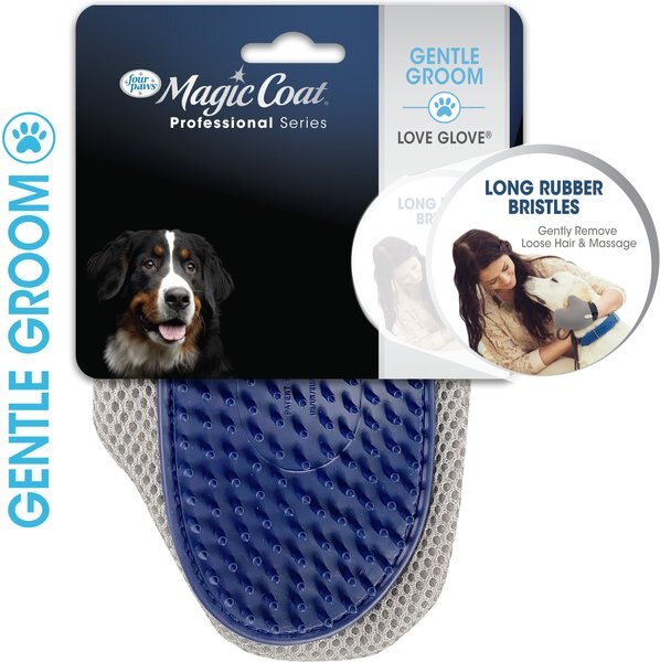 Four Paws Magic Coat Love Glove Grooming Mitt for Dogs