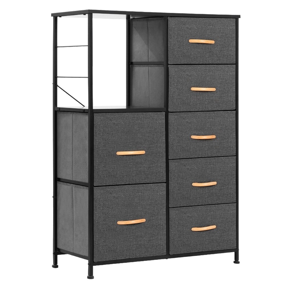 VredHom 7 Drawers Fabric Dresser Storage Organizer