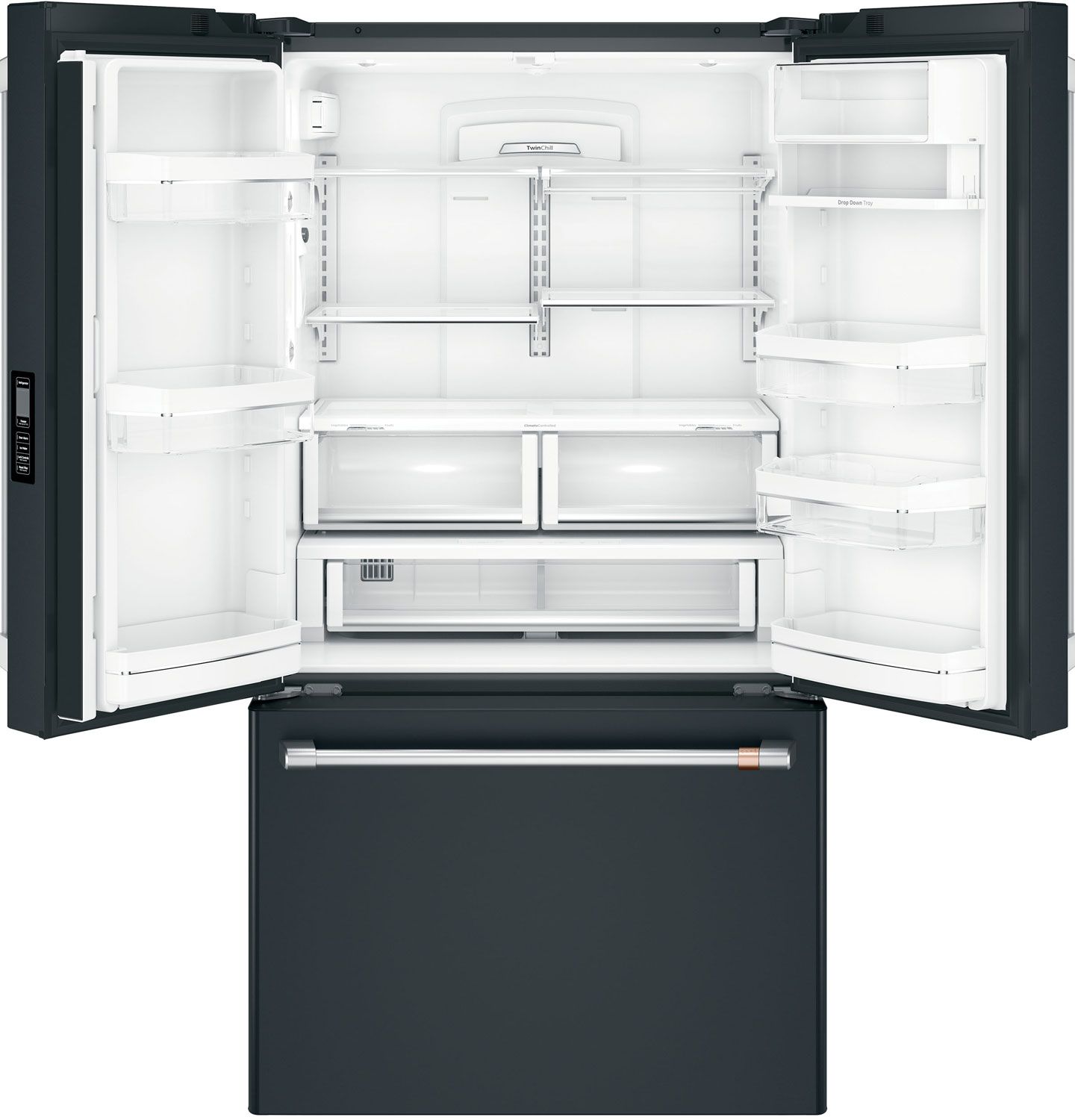 Cafe 23.1 Cu. Ft. Matte Black Counter-Depth French Door Refrigerator