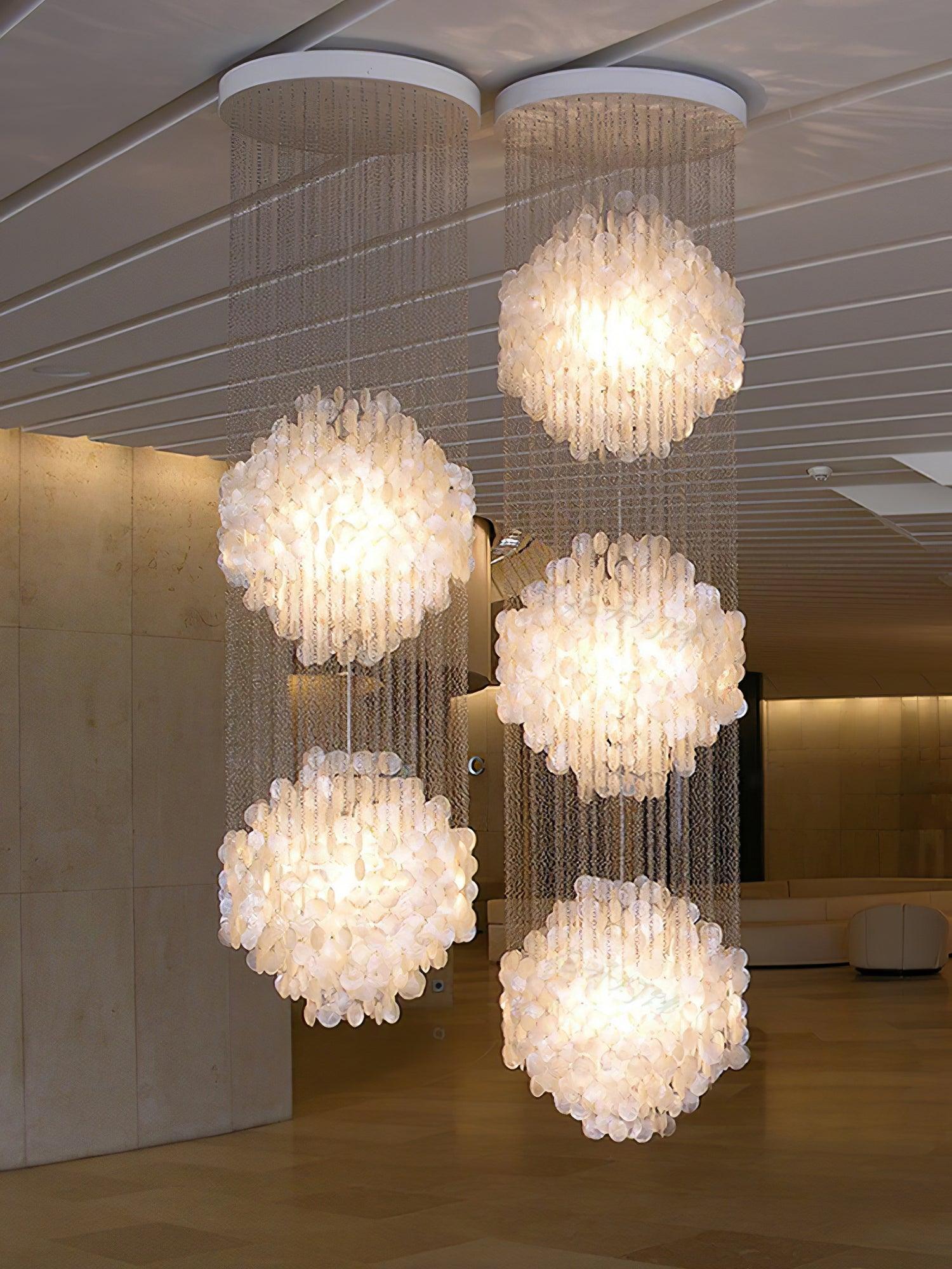 Shell Waterfall Chandelier