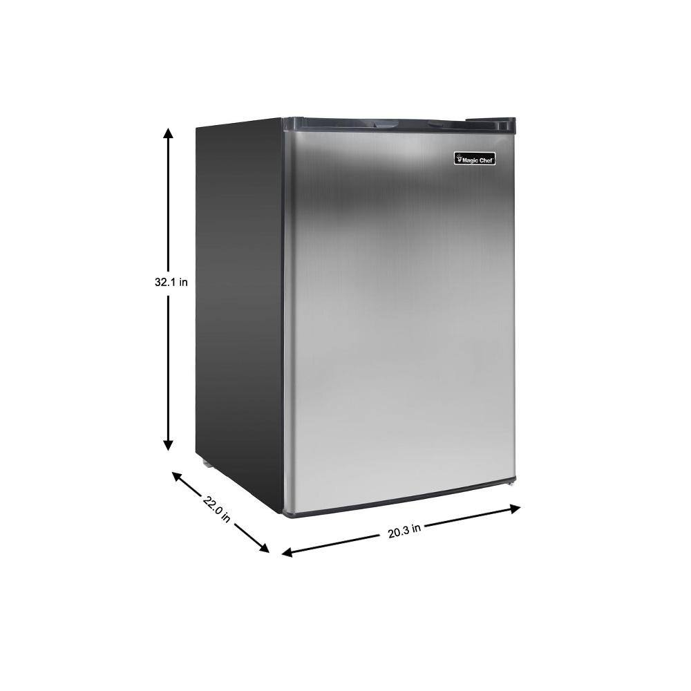 Magic Chef 3.0 cu. ft. Upright Freezer in Stainless Steel MCUF3S2