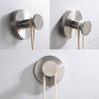 KRAUS Elie Bathroom Robe and Towel Hook in Brushed Nickel KEA-18801BN