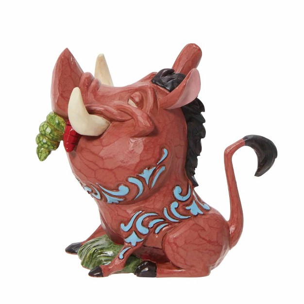 Jim Shore Pumbaa Mini One Mini Figurine 3 0 Inches Lion King 30th Anniversary 6011937 Resin Brown