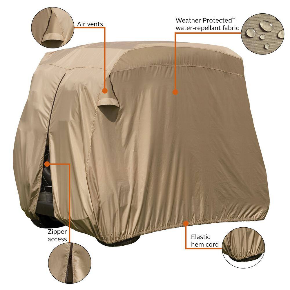 Classic Accessories Golf Car Easy-On Cover 4-Person 74442