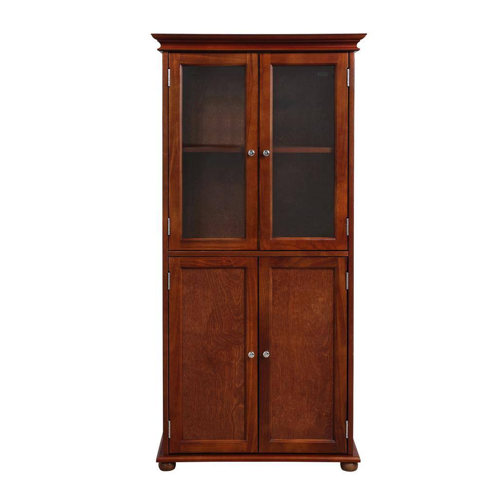 Home Decorators Collection Hampton Harbor 25 in. W Linen Cabinet in Sequoia BF-20191-SQ