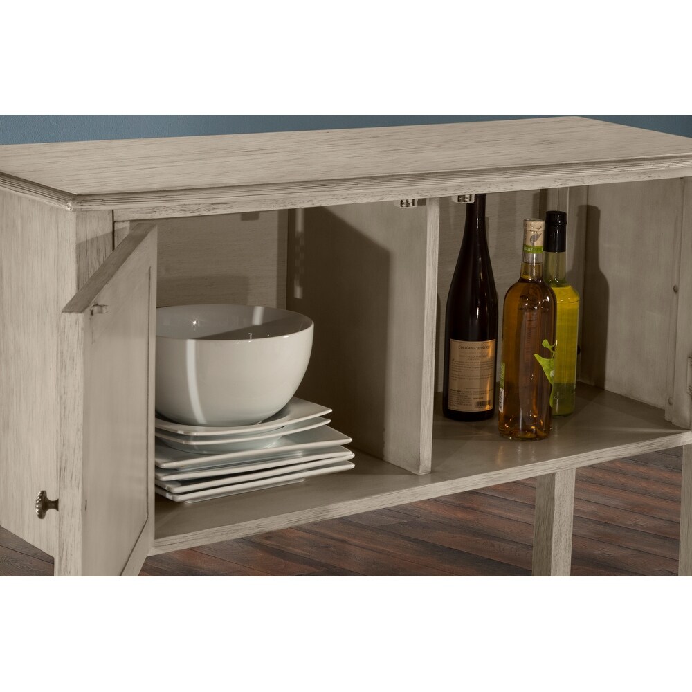 Hillsdale Furniture Ocala Wood Server  Sandy Gray   36.25H x 41.5W x 15D