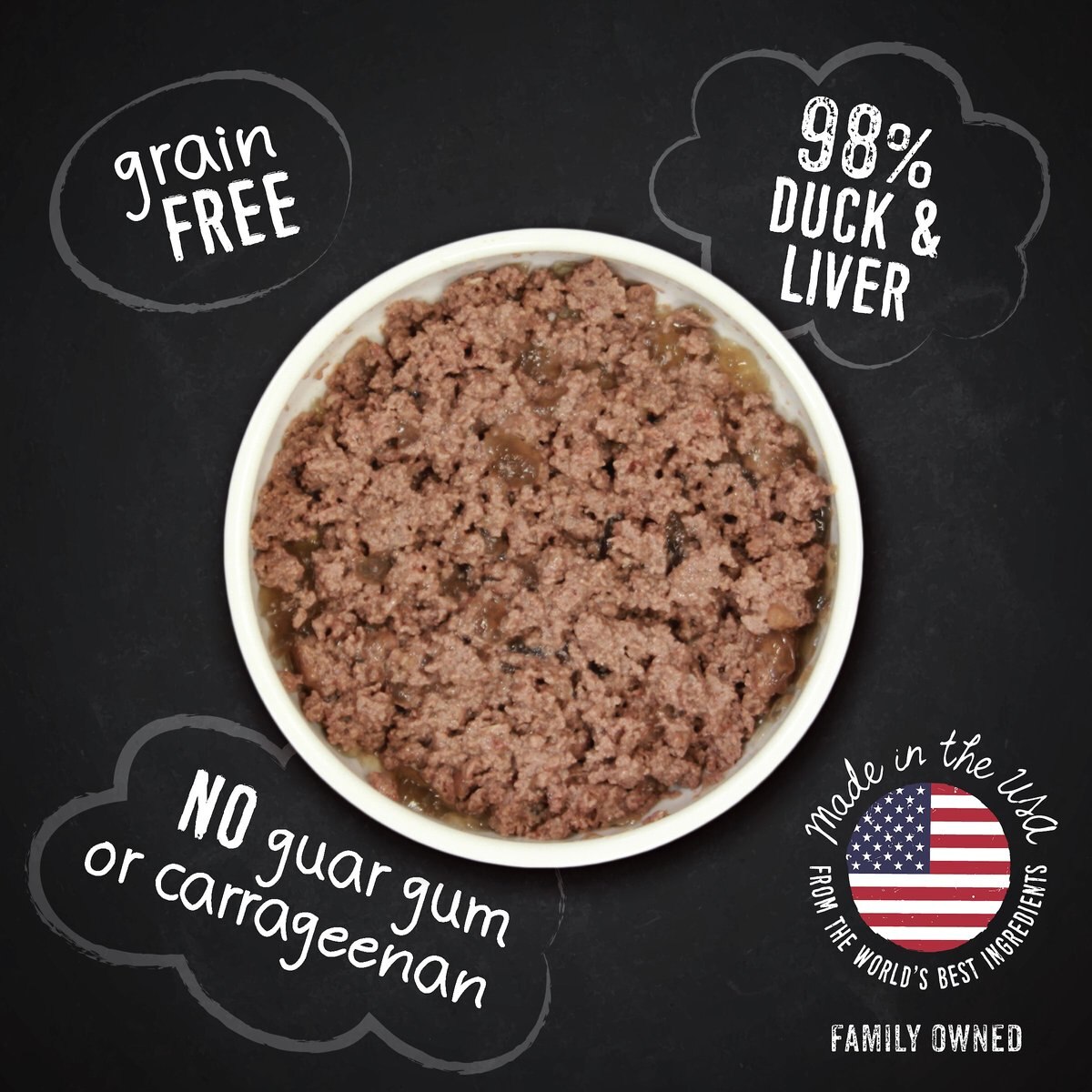 Hound and Gatos 98% Duck and Liver Grain-Free Dog Food