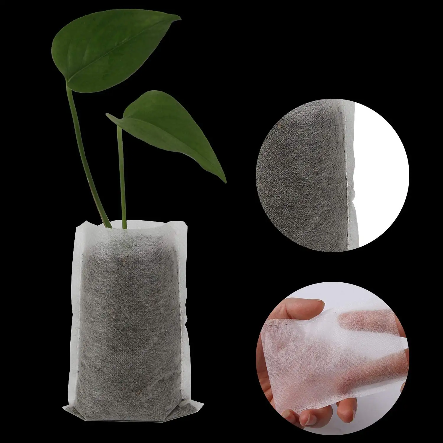 Plant Nursery Bags Non Woven Plant Grow Bags Biodegradable Seedling Plant Bags For Garden Supplies