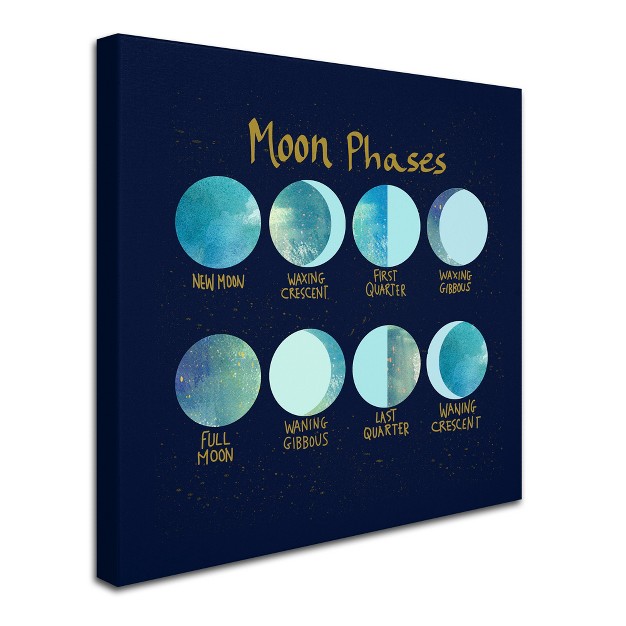 Trademark Fine Art lisa Powell Braun x27 moon Phases x27 Canvas Art