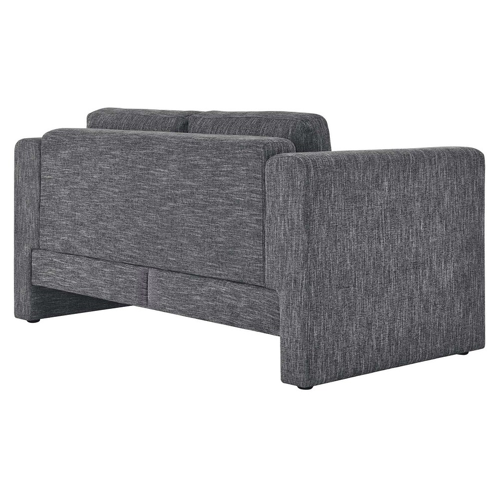 JASIWAY Modern Upholstered Sofa Loveseat with 2 Pillows