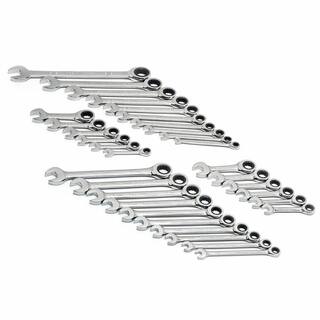 GEARWRENCH SAEMetric 72-Tooth Combination Ratcheting Wrench Tool Set (32-Piece) 39327