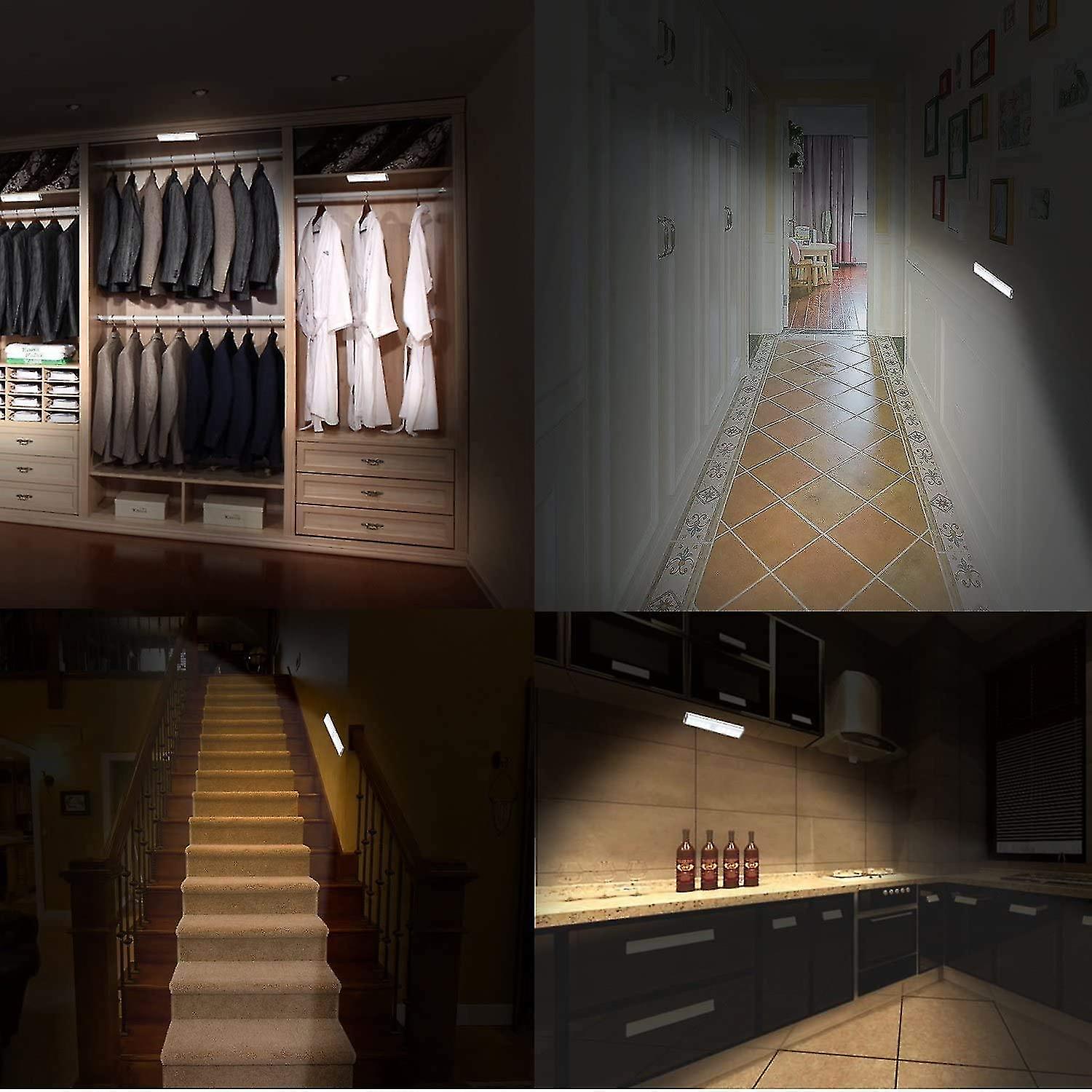 10 Led Recharabd Closet With Mot Sensor Under Cabinet S Stick Any Wireless Usb Recharable For Kit， Cabinet