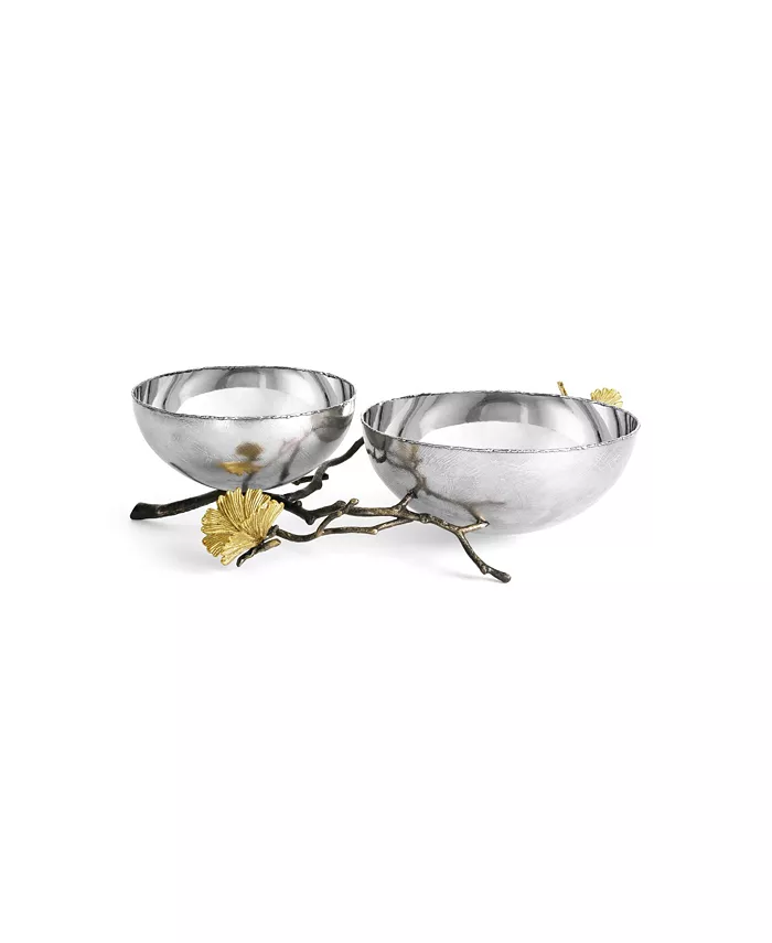 Michael Aram Butterfly Ginkgo Double Bowl