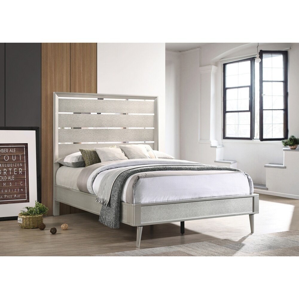 Coaster Furniture Ramon Metallic Sterling Panel Bed