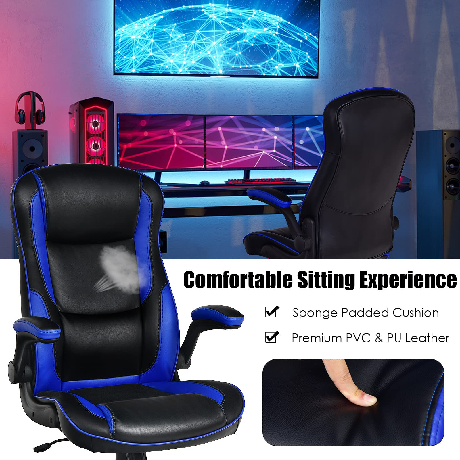 Ergonomic Swivel Computer Chair, Home Office Executive Task Chair