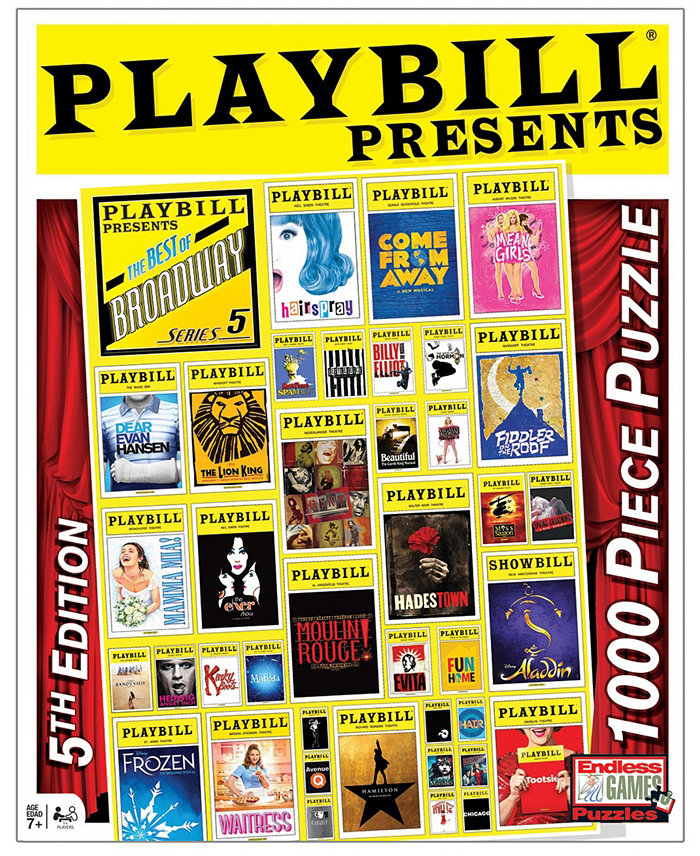 Endless Games Playbill - Best of Broadway Jigsaw Puzzle - 1000 Piece