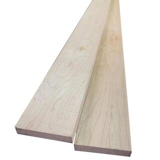 Swaner Hardwood 1 in. x 4 in. x 8 ft. Maple S4S Board (2-Pack) OL04031696ME