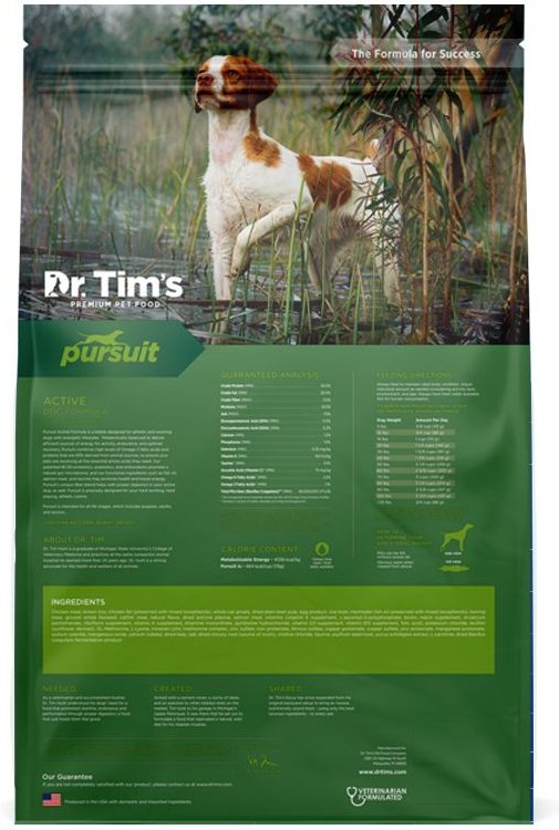 Dr. Tim's Active Dog Pursuit Formula Dry Dog Food