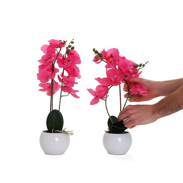 Hot Pink Artificial Orchid