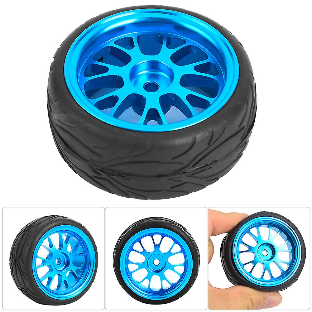 Rc Wheel Tires Blue Metal Y-shaped Rims Tyres For Wl A959 A979 A969 1/18 Model Car