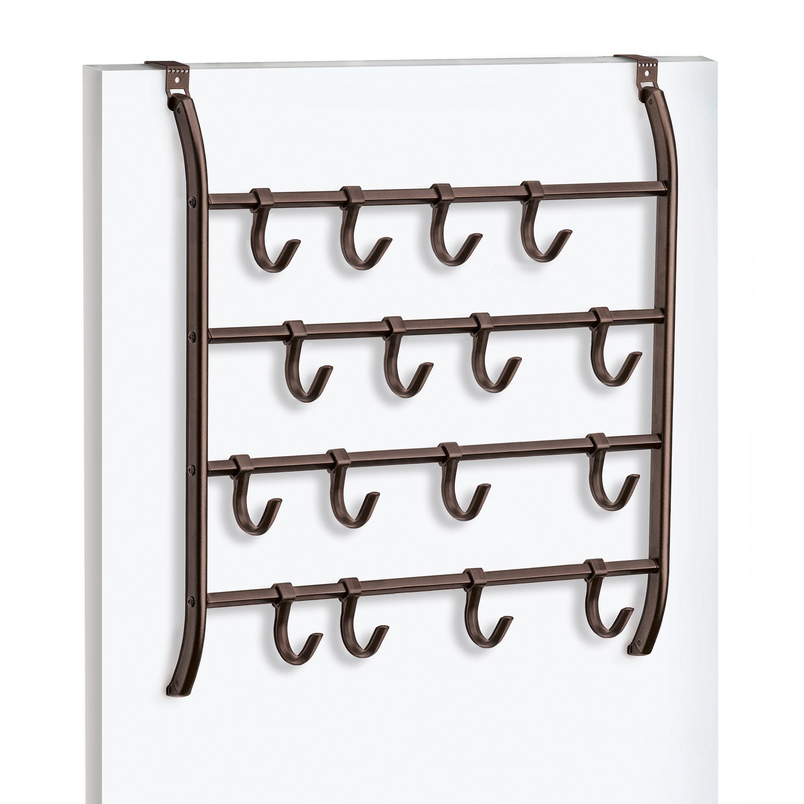 Lynk Over Door or Wall 16 Hook Organizer Rack