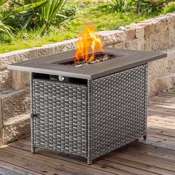 2 in 1 Firepit Table Outdoor Fire Pit Table