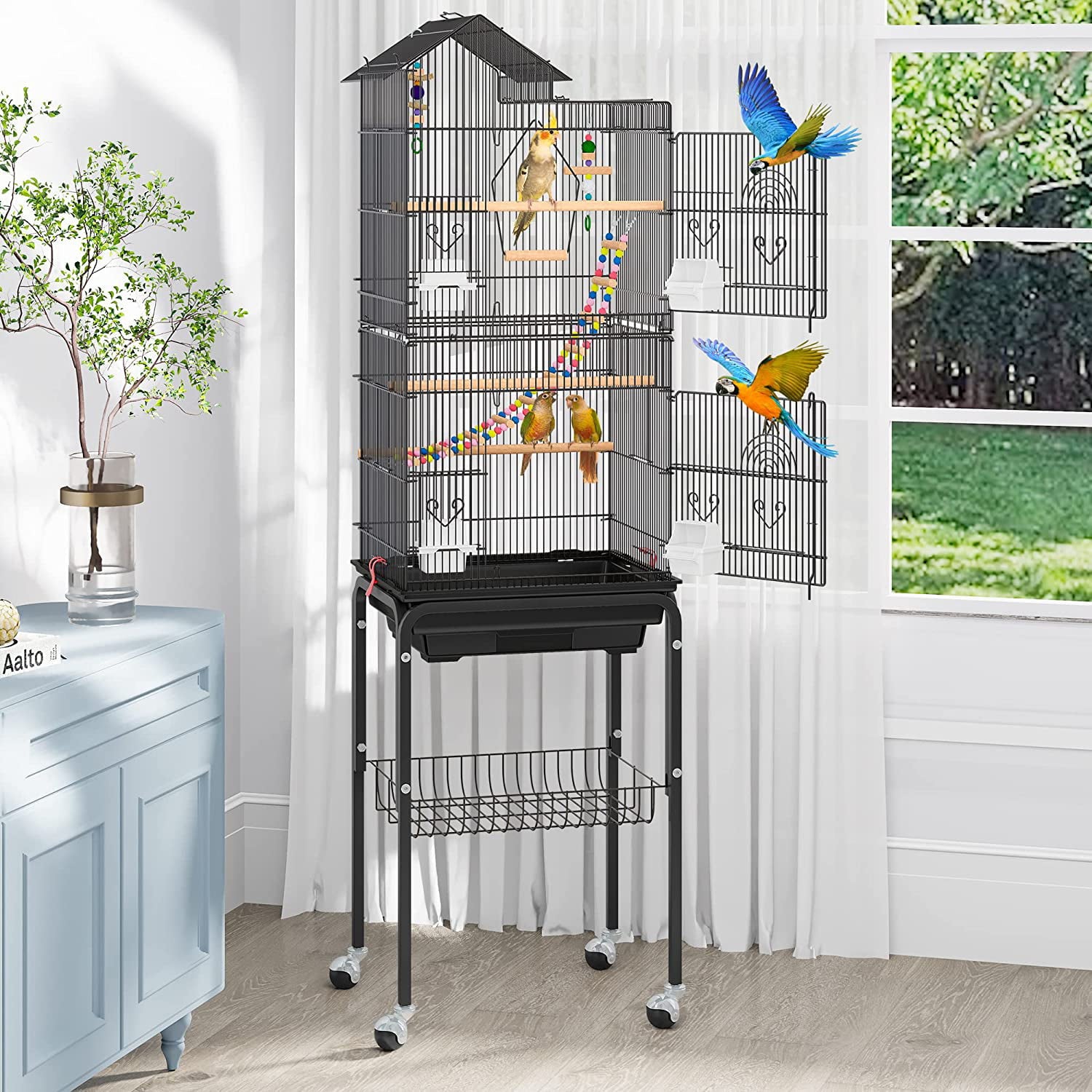 YITAHOME Metal Bird Cage 62