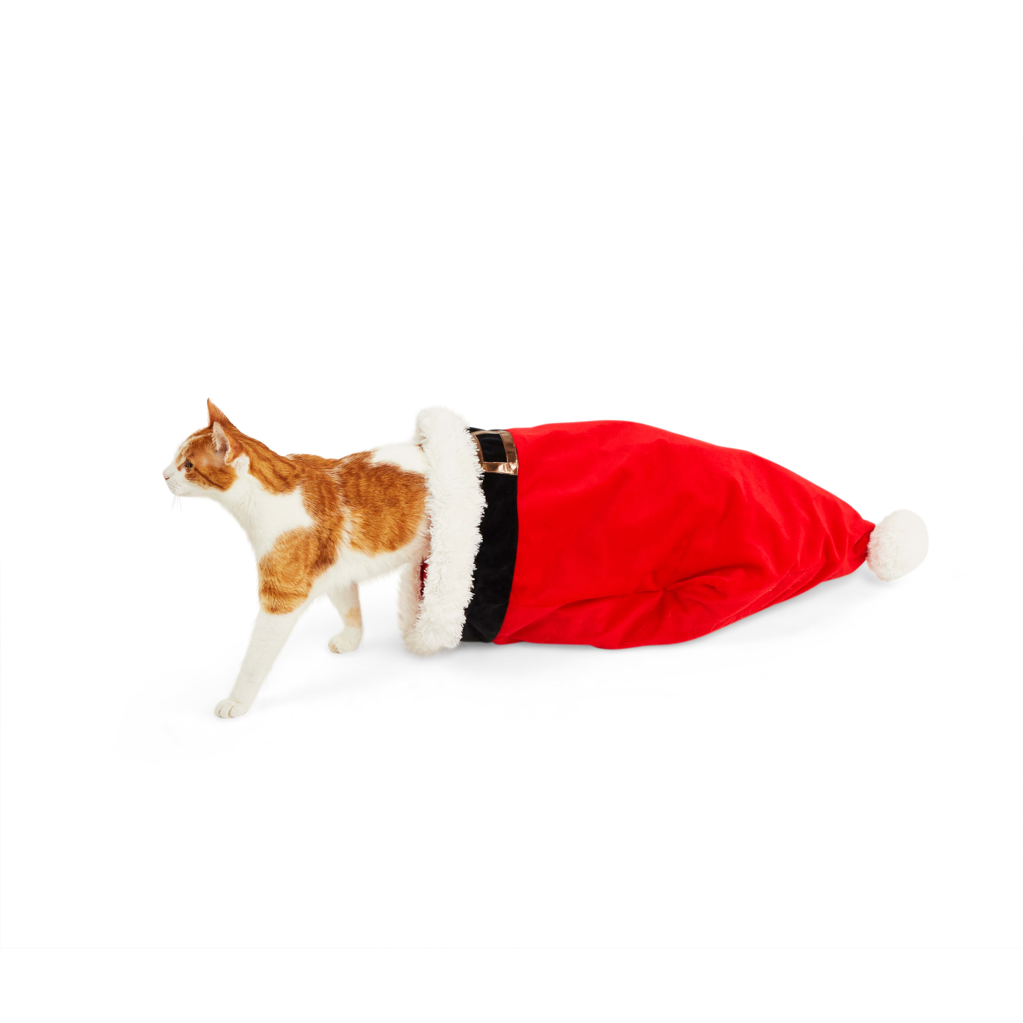 More and Merrier Santa Hat Crinkle Sack Cat Toy