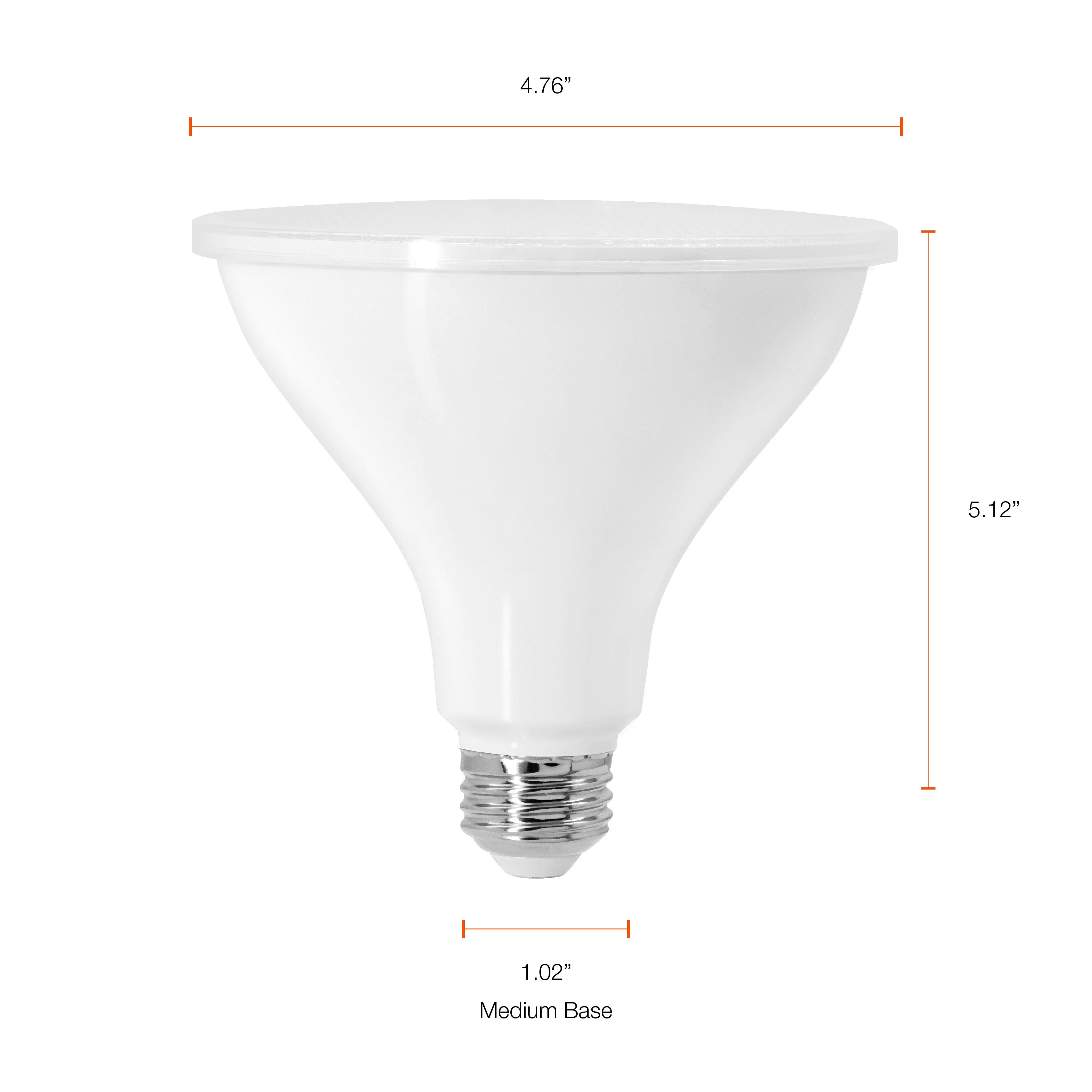 SYLVANIA PAR38 Night Chaser LED Light Bulb 25W， 2650 Lm， 40* Beam Spread， Dimmable， 81CRI， 2650 Lumen， 5000K， 25000 Life