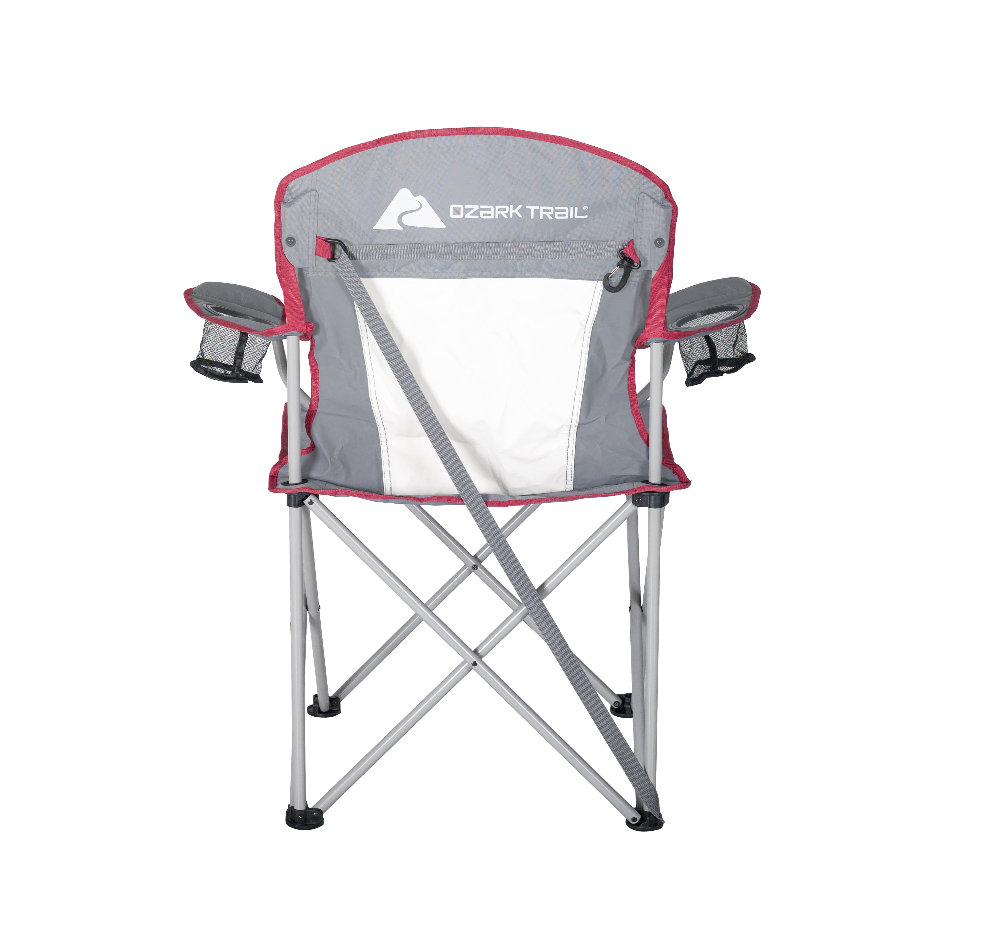 Ozark Trail, Oversized Quad Chair, Adult, Off White & Grey