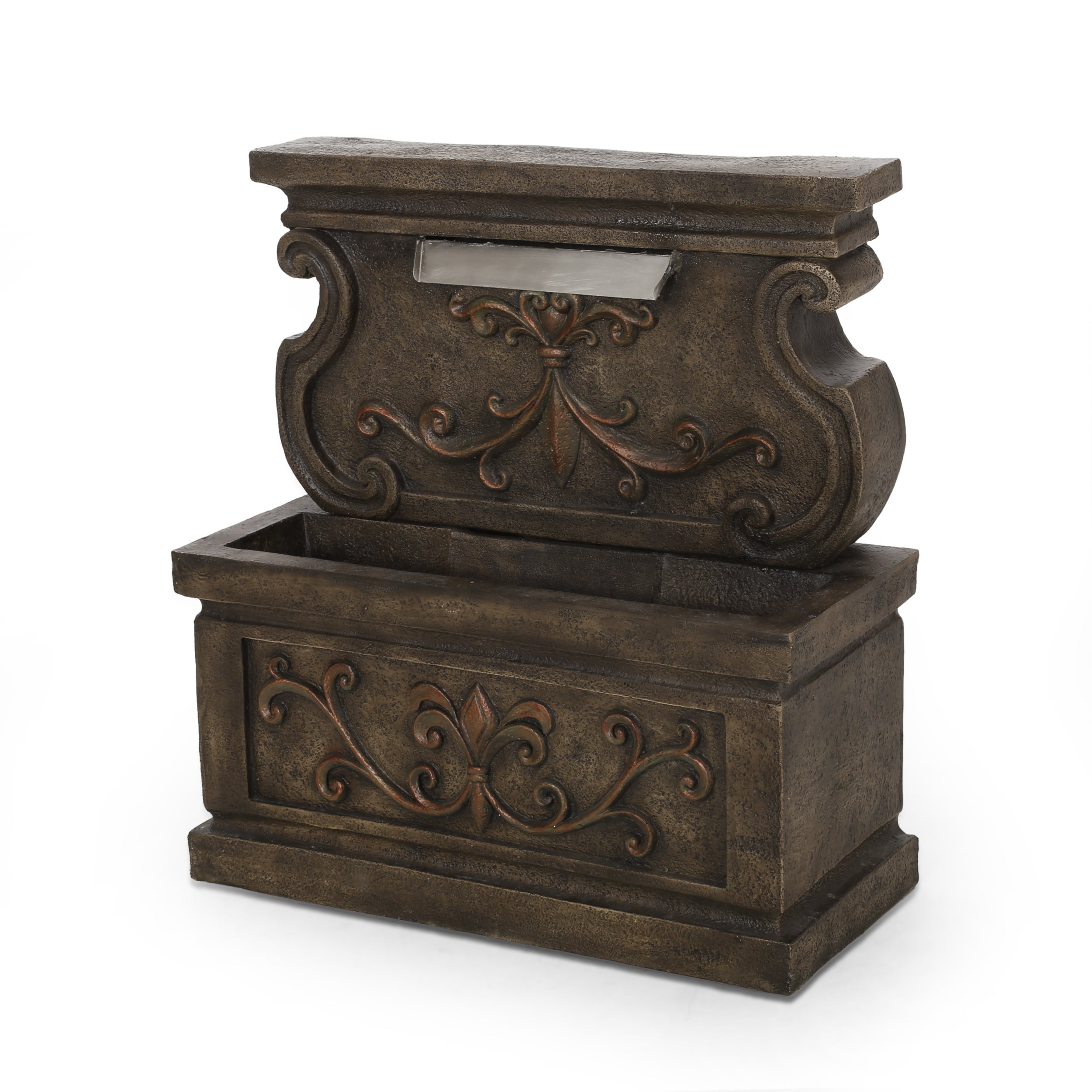 Clarkdale Outdoor Patina Fountain， Light Brown