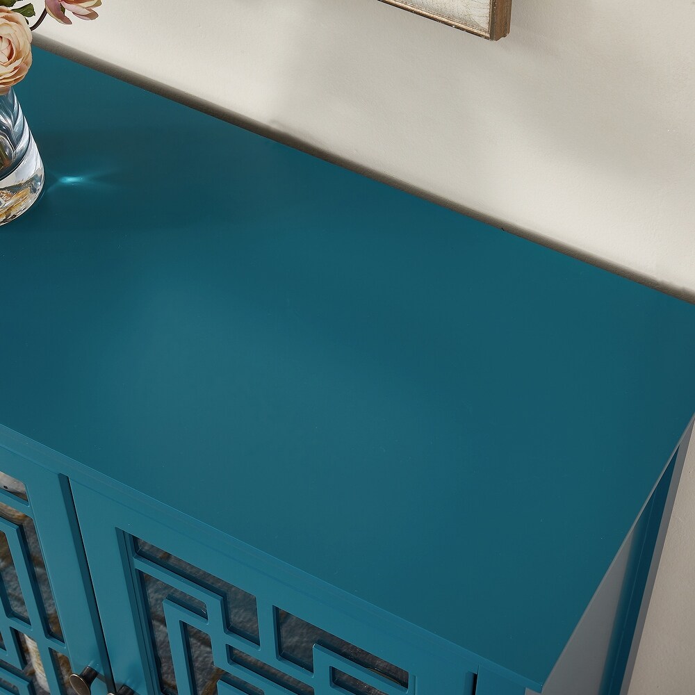 Teal Blue Storage Cabinet