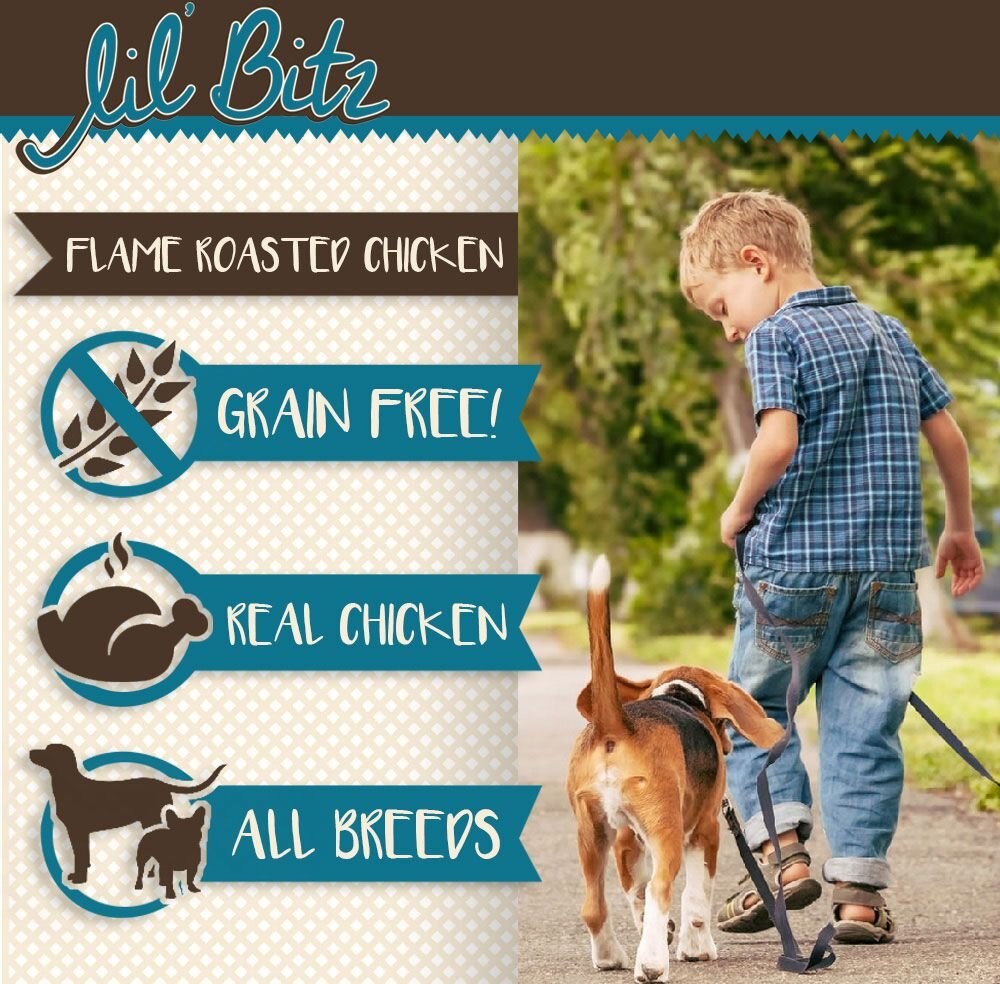 Lil' Bitz Flame Roasted Chicken Grain-Free Training Dog Treats