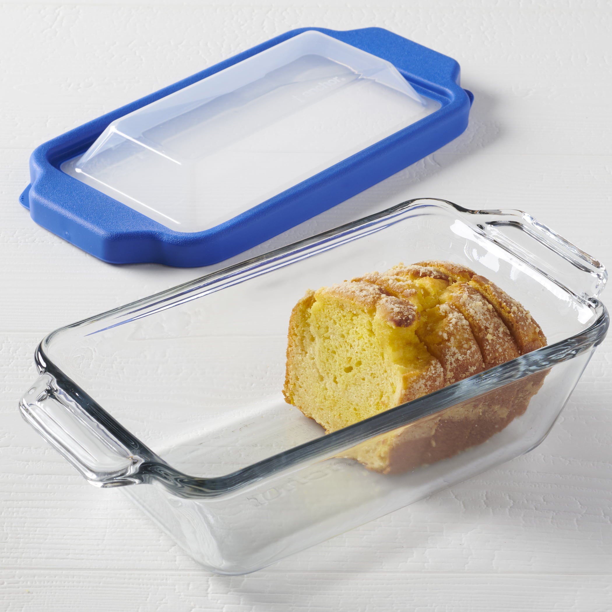 Anchor Hocking Bakeware Glass Loaf Pan with TrueFit Lid, 1.5 Quart