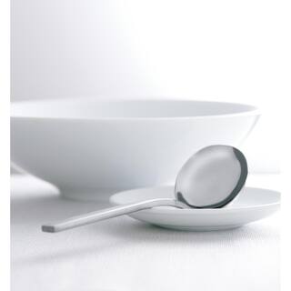 Oneida Chef's Table Satin 180 Stainless Steel Oval Bowl SoupDessert Spoons (Set of 12) B449SDEF