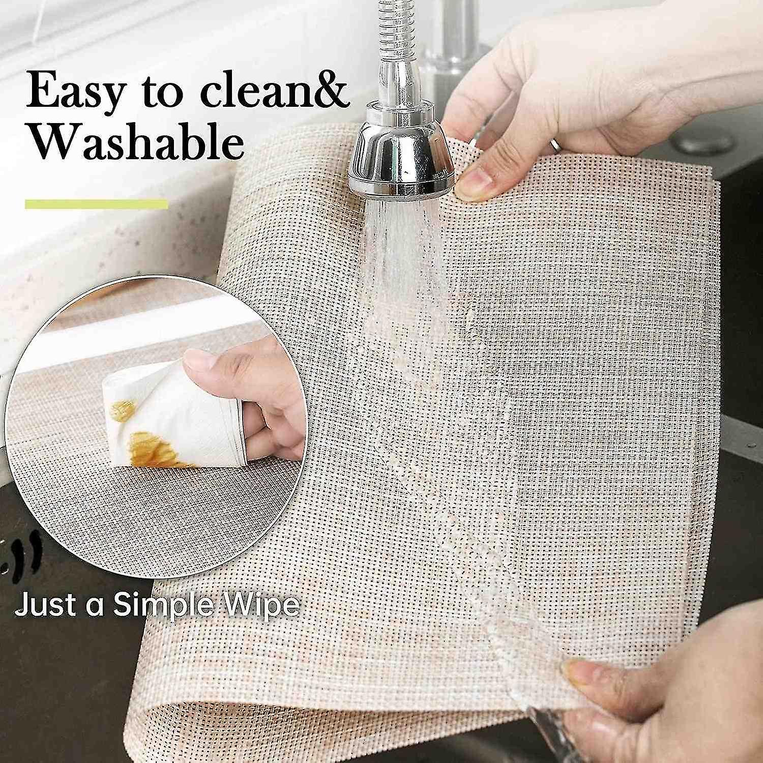 Placemats Set Of 6 Washable Indoor/outdoor Vinyl Place Mats For Dining Table Durable Pvc Weave Table