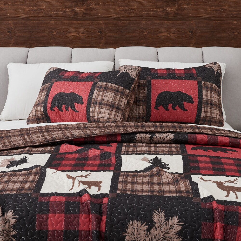 Premium Rustic Lodge  Season Quilt Set